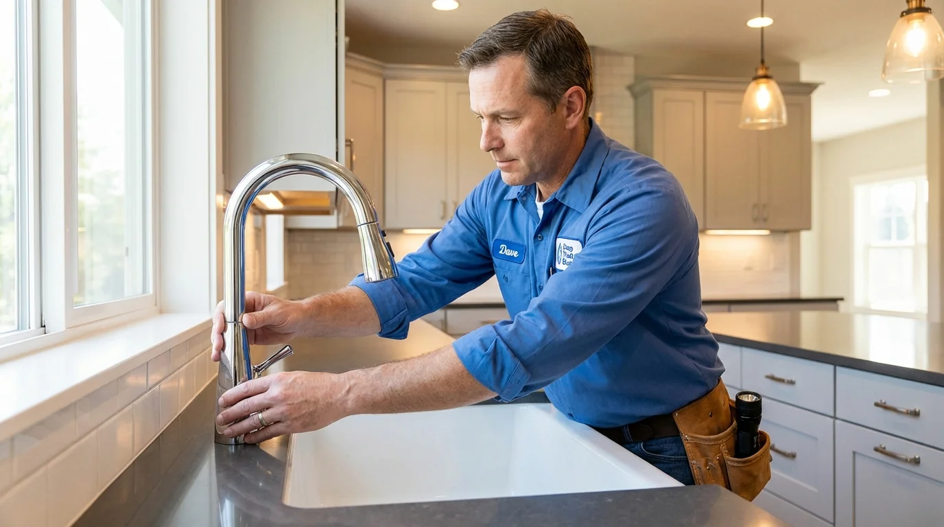 Kitchen faucet installation by Johns Plumbing LLC in Williams