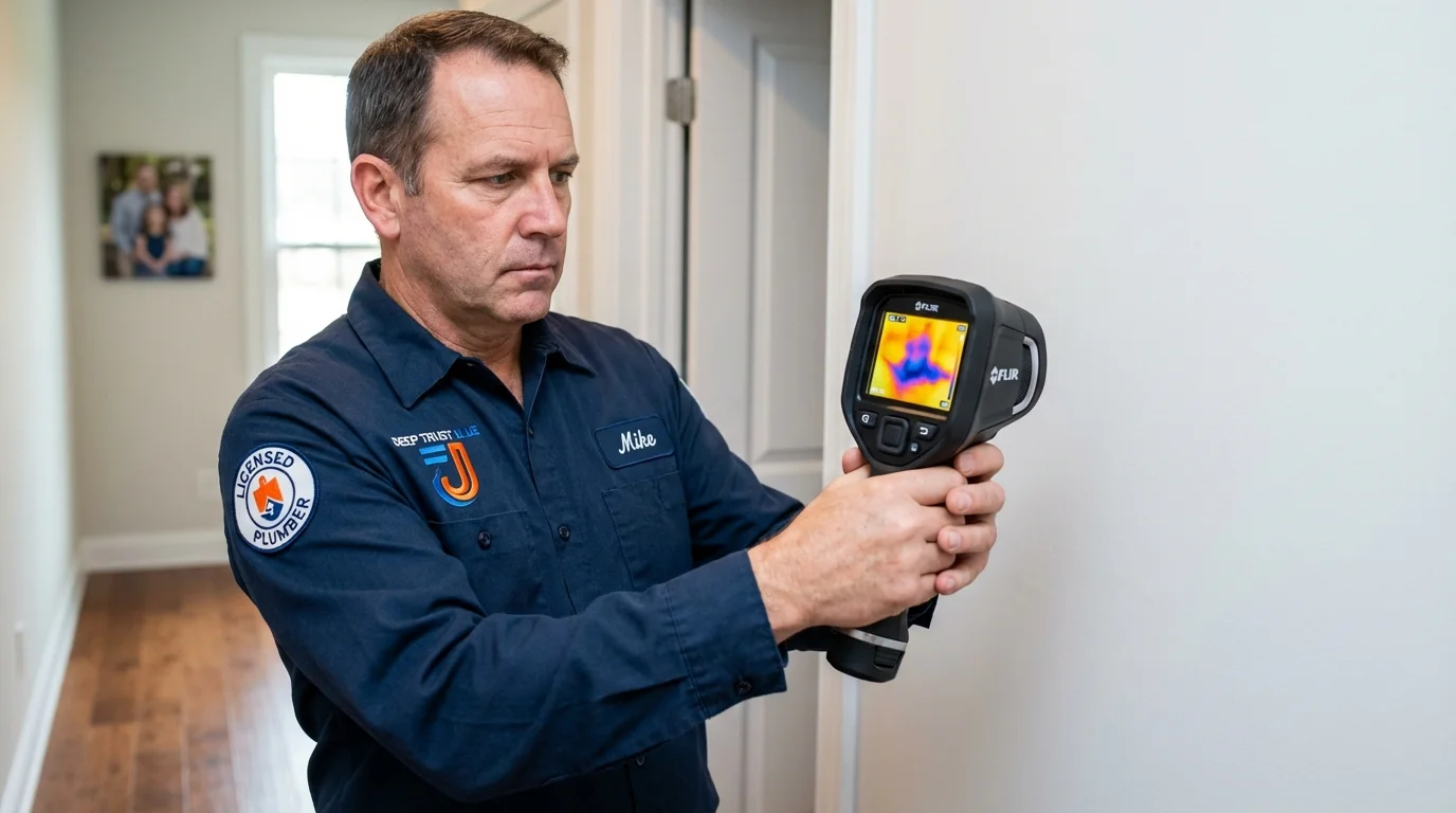 Thermal imaging leak detection by Johns Plumbing LLC in Williams